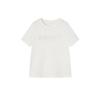 Women's Summer Jacquard Knit Loose Fit Round Neck T-Shirt