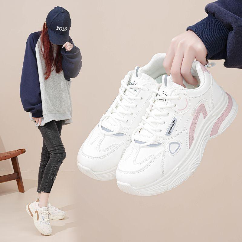 Fashion Sports shoes 2025 spring breathable student board shoes new casual white shoes versatile ins trendy shoes for women