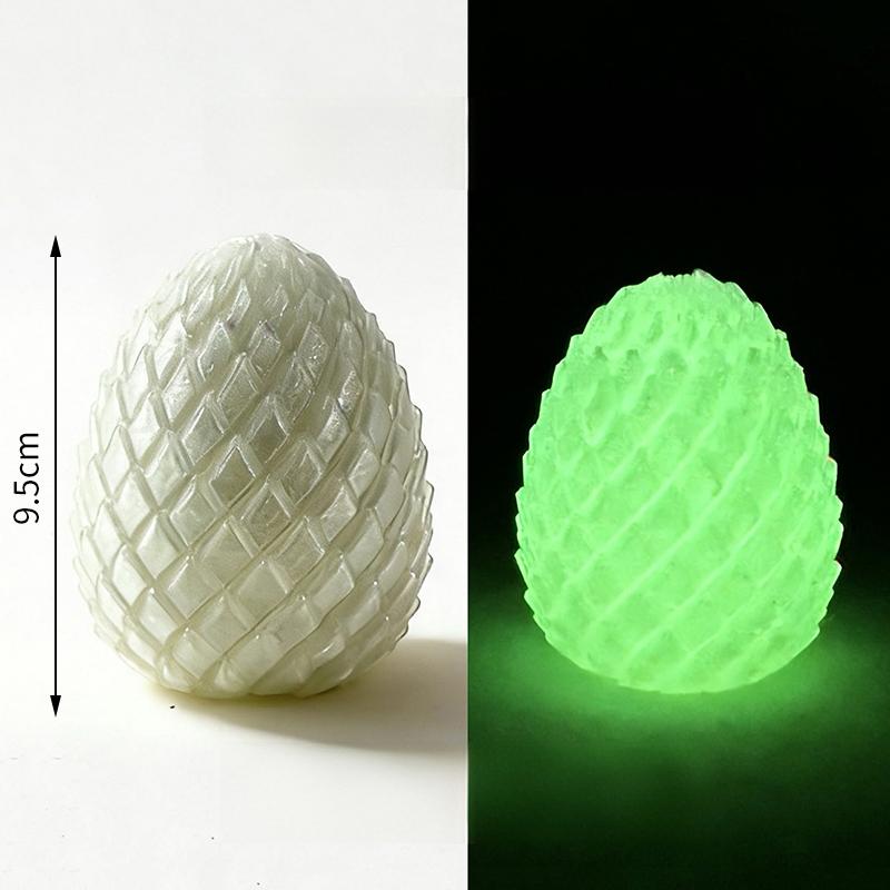 Uovo di Drago Giocattolo Decompressione Stampa 3D - Sfera Fidget Rotante Liscia Sollievo Ansia ADHD Giocattolo per Dita Eco-Sicuro per Bambini Adulti