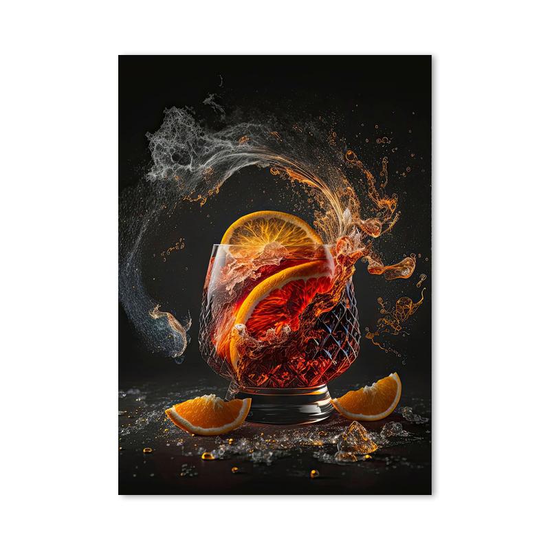 Abstract Colorful Cocktail Exploration Rendered Posters Prints Bar Painting Wall Art Pictures for Restaurant Drinking Room Decor