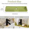 Kitchen Sink Splash Guard With Toothbrush Holders, Silicone Sink Draining Mat Behind Faucet, For Kitchen Bathroom Sink Protectors Accessories 2pcs