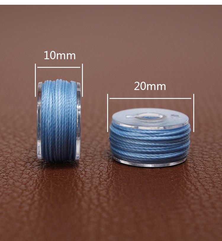 Set of 25 Colored Round Waxed Cords (130g) for Sewing, Beading & Weaving - 0.45/0.55/0.65mm