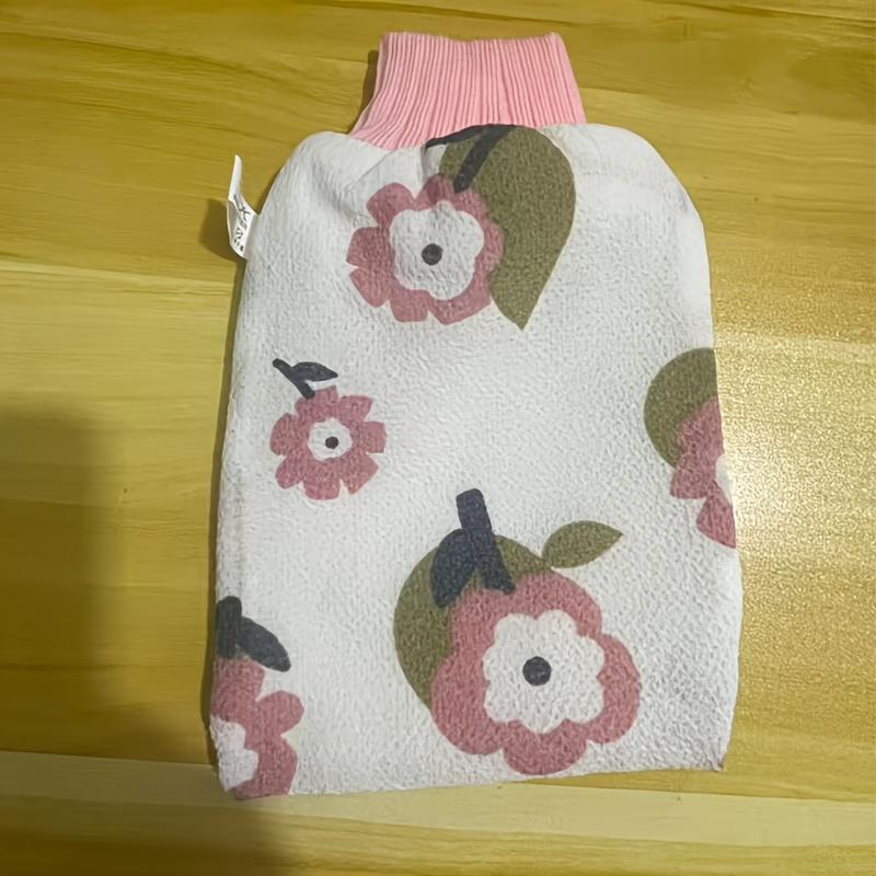 

Flower-shaped Bath Towel, Soft Sand Texture, Removes Mud Without Damaging Skin, Exfoliates, Double-sided Bath Scrub Towel, Bath Glove розовый