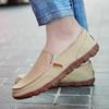 Frühling Neue Herrenschuhe Lässig Atmungsaktiv Leicht PU Canvas Schuhe Mode Lässige Schuhe Slipper Zapatillas Comodas