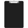 Plastic Clipboards, A4 Black Clip Board 8.5x11 for Classroom, Students, Kid, Woman, Size 9" X 12.5" with Low Profile Clip, Office & School Supply