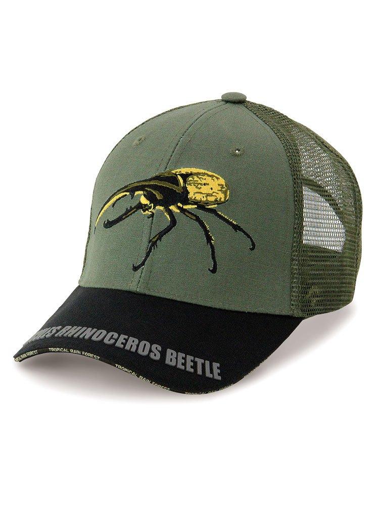 

Colorata Hercules Beetle Mesh Cap (Khaki & Black / One Size Fits All) Realistic Beetle Hat Cap for Men, Summer Wear