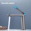 Gun Gray Stainless Steel Single Handle Bathroom Basin Mixer Tap - Hot and Cold Water Modern Washbasin Faucet with Sleek Design