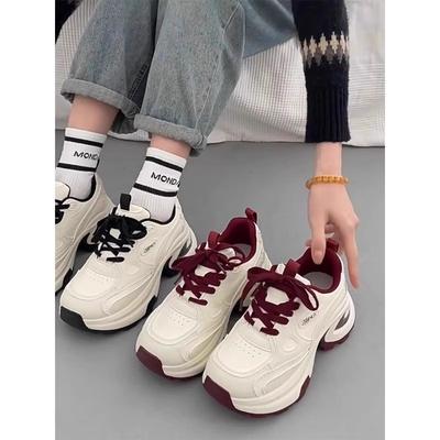Muffin Platform Dad Shoes for Women and Small People Increase In Height. New Spring and Autumn Versatile Casual Sports Shoes