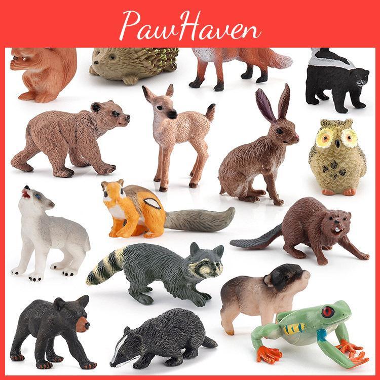 Pvc Wildlife Animal Models For Birthday Cake Decorations And Home Nature Decor