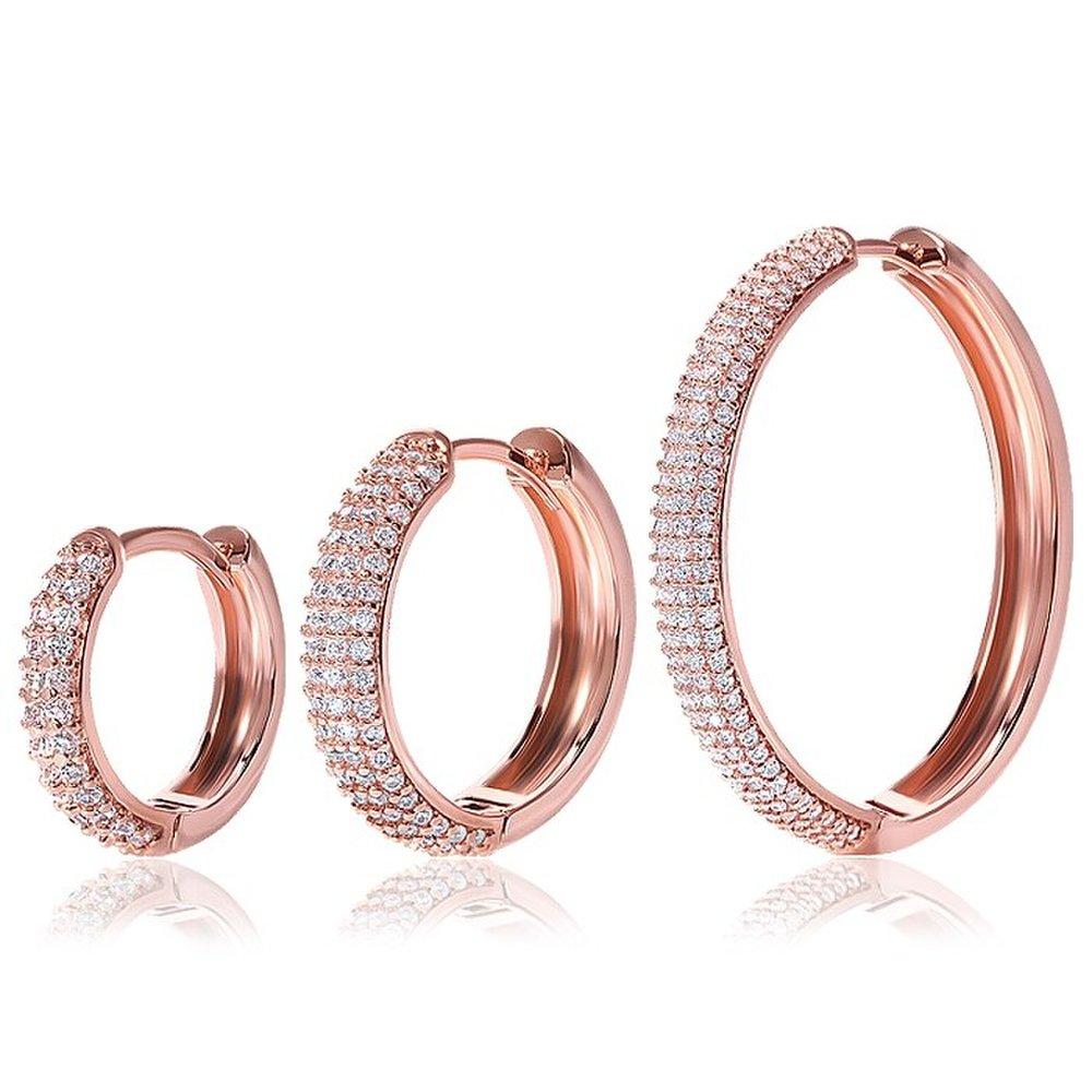 [Luvre Paris] 14K G.F. Herba One-Touch Ring Earrings Ea2929