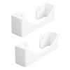 Hat Racks Holder Compact Hat Organizer for Baseball Caps Wall Installation 20 Hat Capacity White 2pcs