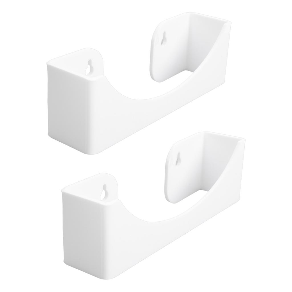 Hat Racks Holder Compact Hat Organizer for Baseball Caps Wall Installation 20 Hat Capacity White 2pcs