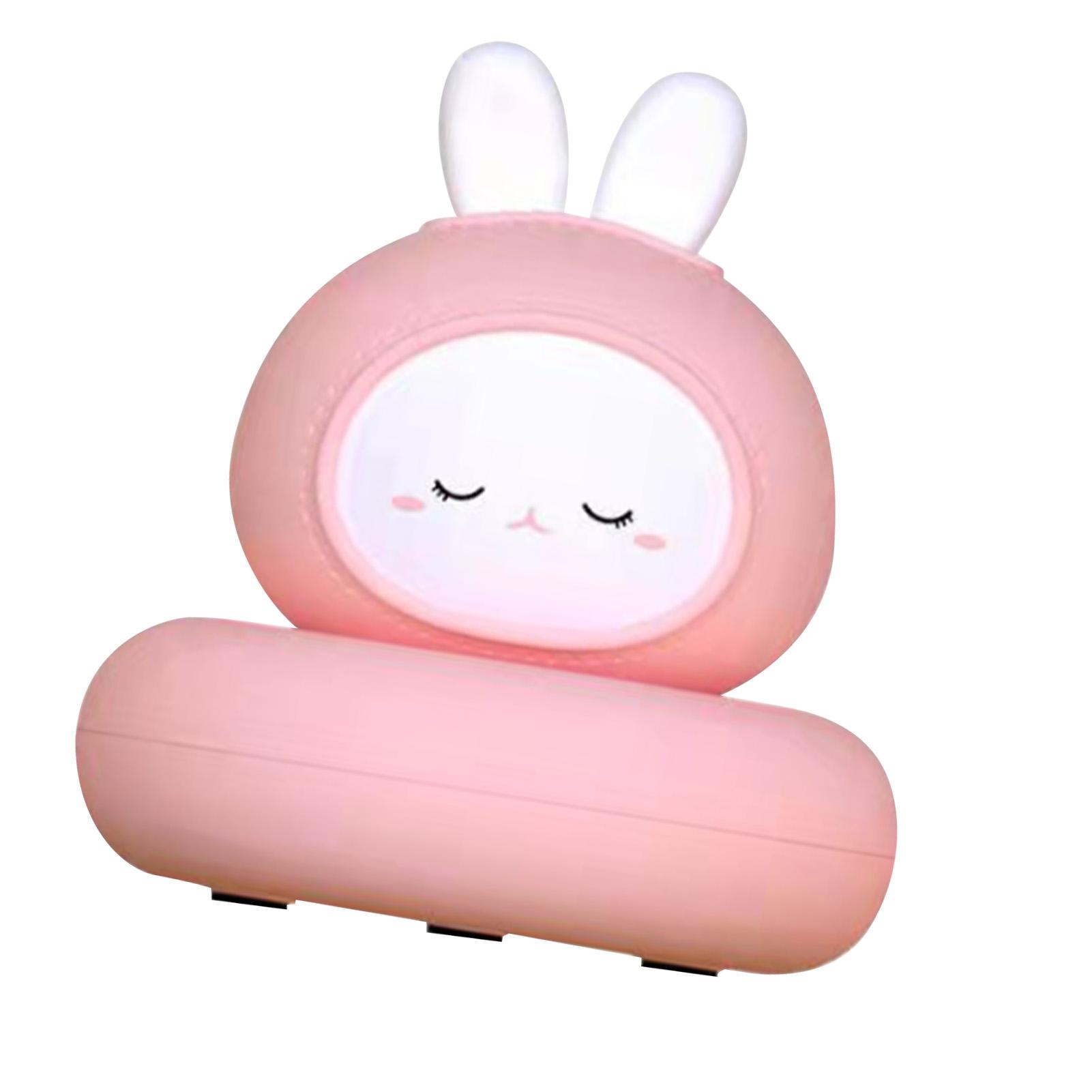 

Rabbit Night Light Soft Light Rechargeable Cute Tap Control Nursery Light for Baby Toddler for Home Bedroom DC5V