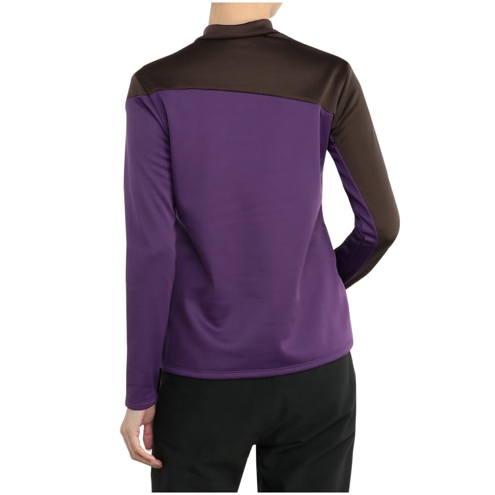 Mizuno Breath Thermo High Neck E2MAB734 Shirt, Heat-Generating Material, Women's, Purple,