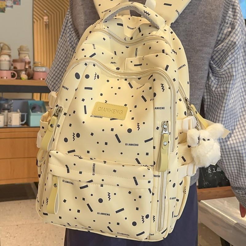 Schoolbag Junior High School Girl Student Face Value Large Capacity Backpack Travel College Female