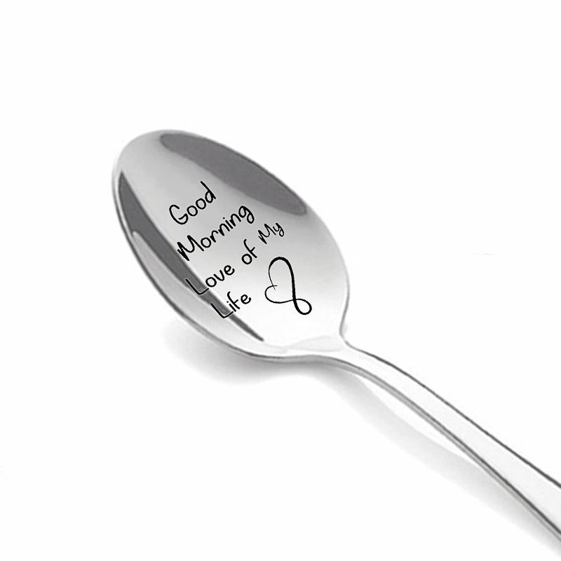 Christmas Wedding Anniversary Valentine's Day Gift Stainless Steel Long Handle Spoon Spoon