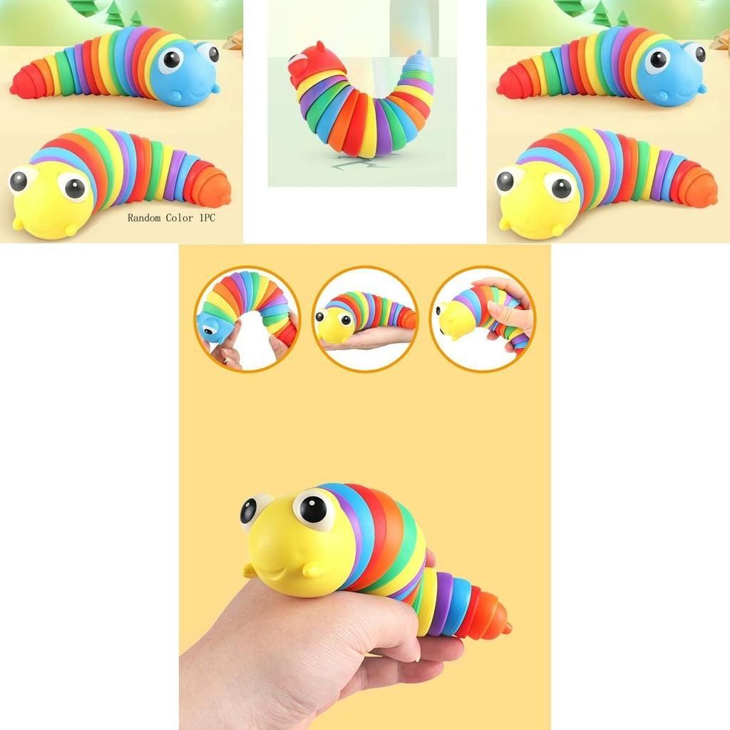 Colorful 3d Finger Slug Caterpillar Sensory Toy For Stress Relief And Anxiety Reduction
