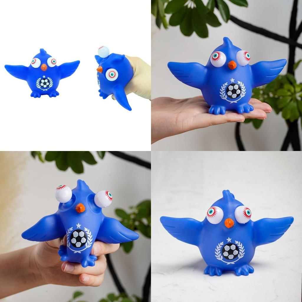 Blue Ergonomic Bird Animal Shaped Stress Relief Toy Made Tpr Relaxation Focus