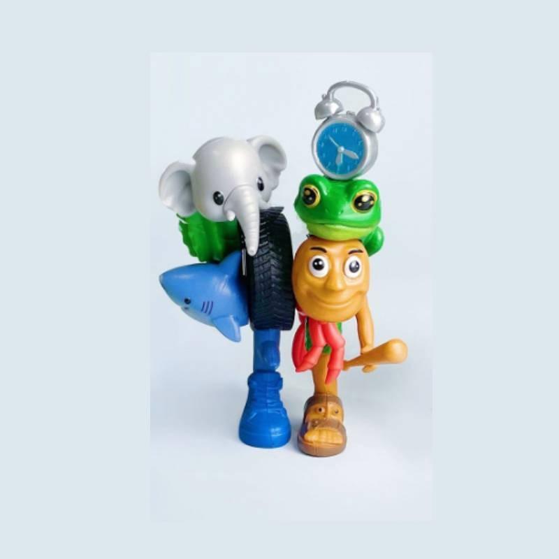 Italiana brainrot Pvc Collectible Figure With Assembleable Monster For Fans And Collectors