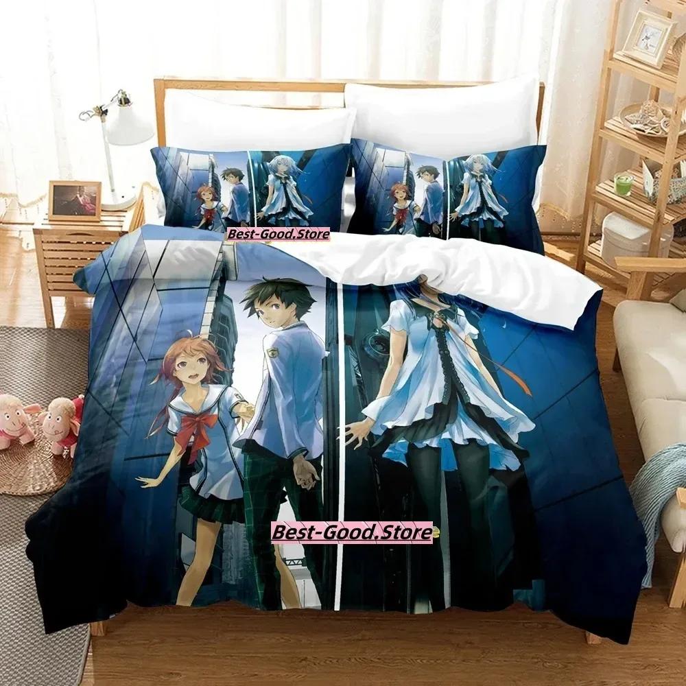 Beatless Bedding Set Duvet Cover Sheet Printed Bed Set Pillowcase Bed Full Queen King Size Comforter Bedroom Anime Bed Sheet Set