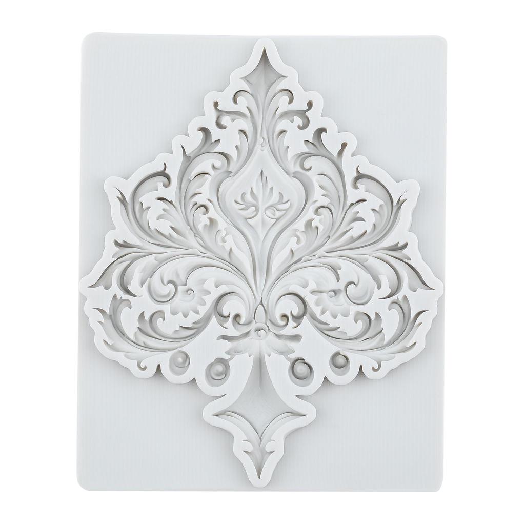 Barockstil Silikonform Relief Blume Fondantformen Kuchen Dekorationswerkzeuge Themenkuchen Dessert Dekoriert Schokoladenbonbonform