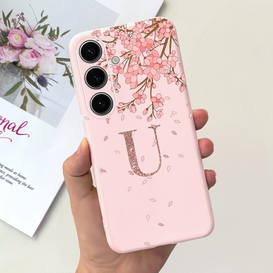 For Samsung Galaxy S24 5G Case SM-S921B Capa Fashion A Z Letters Soft Silicone Back Cover For Samsung S24 Ultra S24+ S 24 Bumper