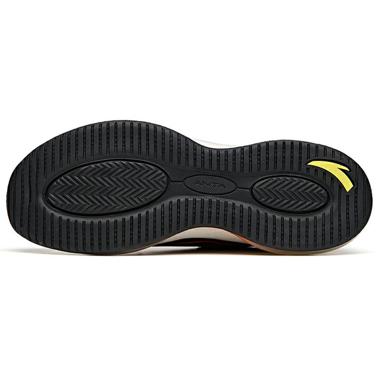 New Anta Cushioned Slip-Resistant Abrasion-Resistant Breathable Low-Top Running Shoes Men's Black White 912045500-4