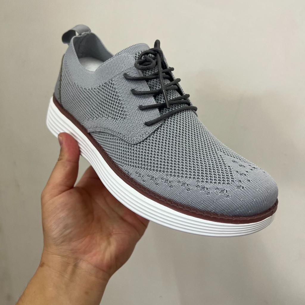 Men's business casual shoes soft sole non-slip breathable lace-up men's shoes driving running to work sports shoes