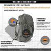 45L Duffle Bags Large Capacity Mountaineering Backpack Durable Gym Bag  Outdoor Travel