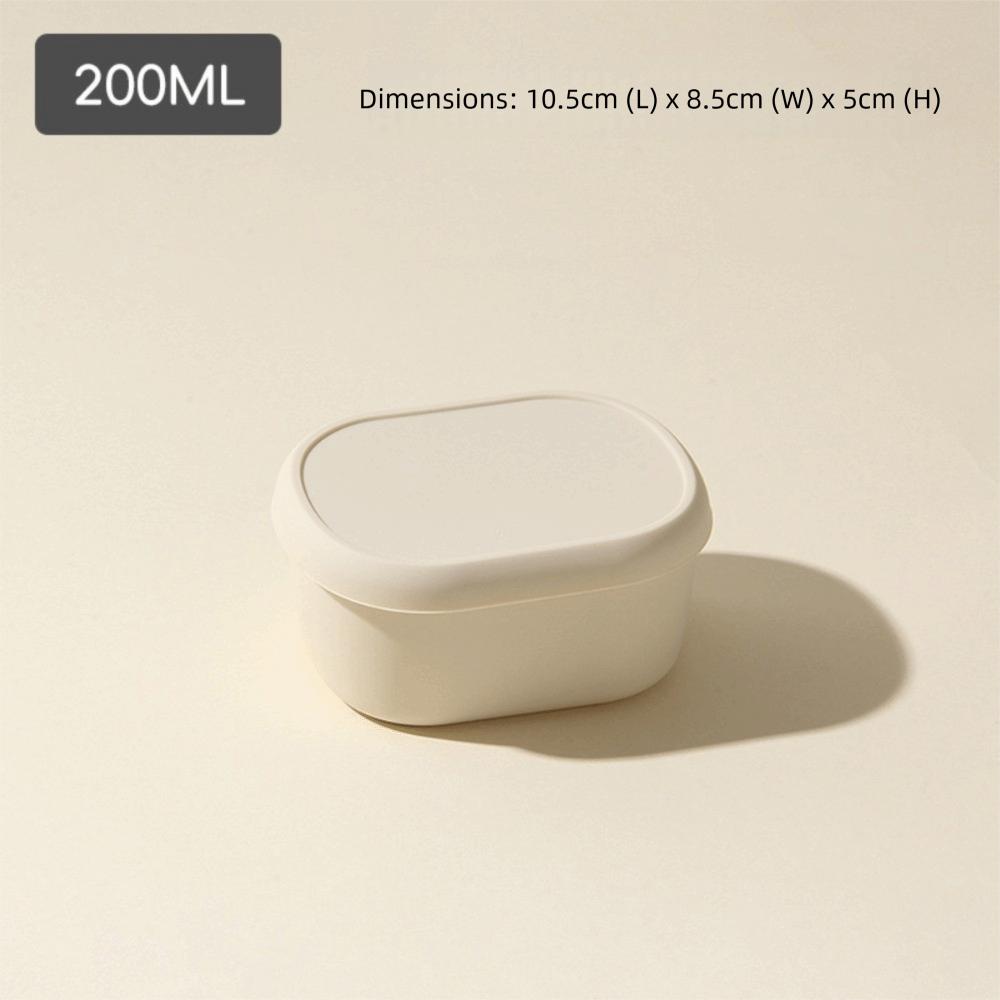 New Food Grade Silicone Lunch Box with Lid 200/300/600ML Microwave Oven Lunch Box Leak Proof Heat Resistant Storage Box Picnic