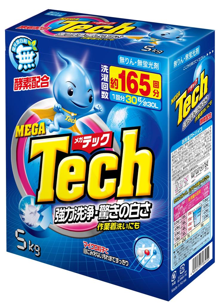 Toiletries Japan Megatech Laundry Detergent 5kg Inc. Powder,