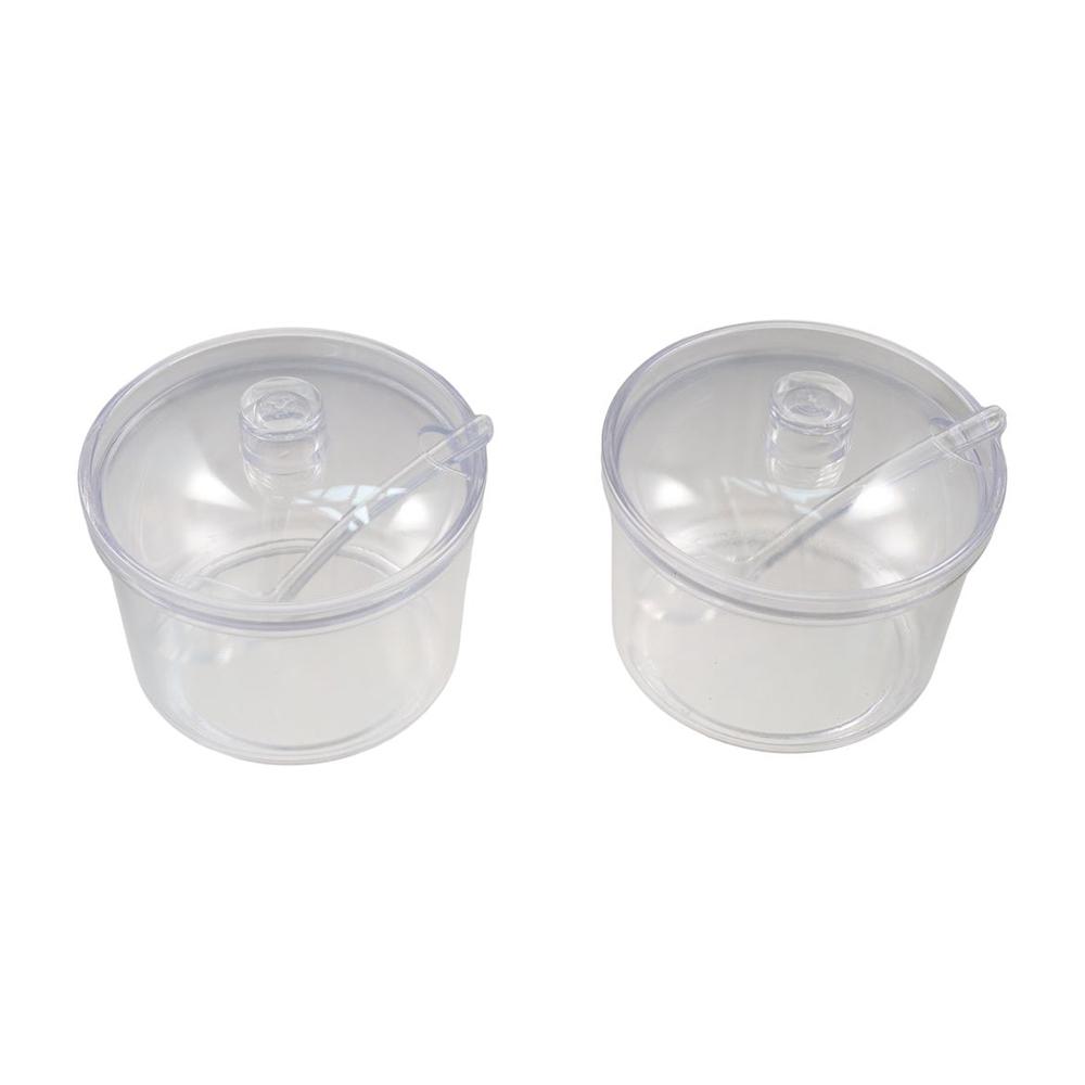 Anti-fall Acrylic Sugar Bowl Transparent Condiment Container Household Seasoning Jar  Dining Table