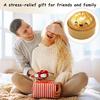 Steamed Bun Stress Ball, Soft TPR Dumpling Squeeze Toy with Mini Bun Inside, Slow Rising Fidget for Adults