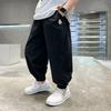 Boys Kids Summer Thin Anti Mosquito Elastic Waist Loose Cuffed Long Pants