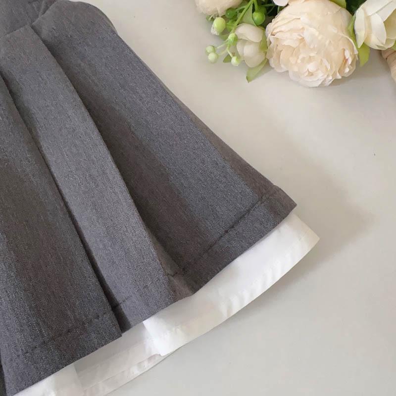 Girls' Autumn Sweater Vest, Shirt & Pleated Skirt Set (AQA063-AQA065)