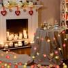 LED Rose String Lights, 10 LED, Indoor Outdoor DIY Decor, Battery Box (Battery Not Included)