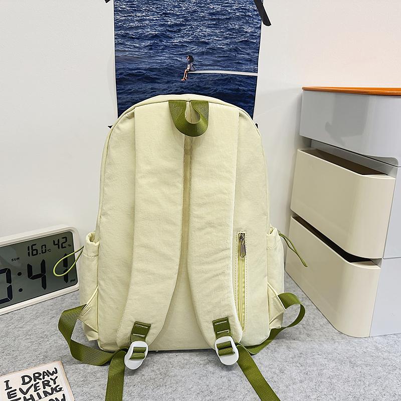 Campus Schoolbag Junior High School Student Backpack Unisex Large Capacity Travel Lightweight Backpack