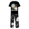 Rick And Morty Mens Grid Pyjama Set