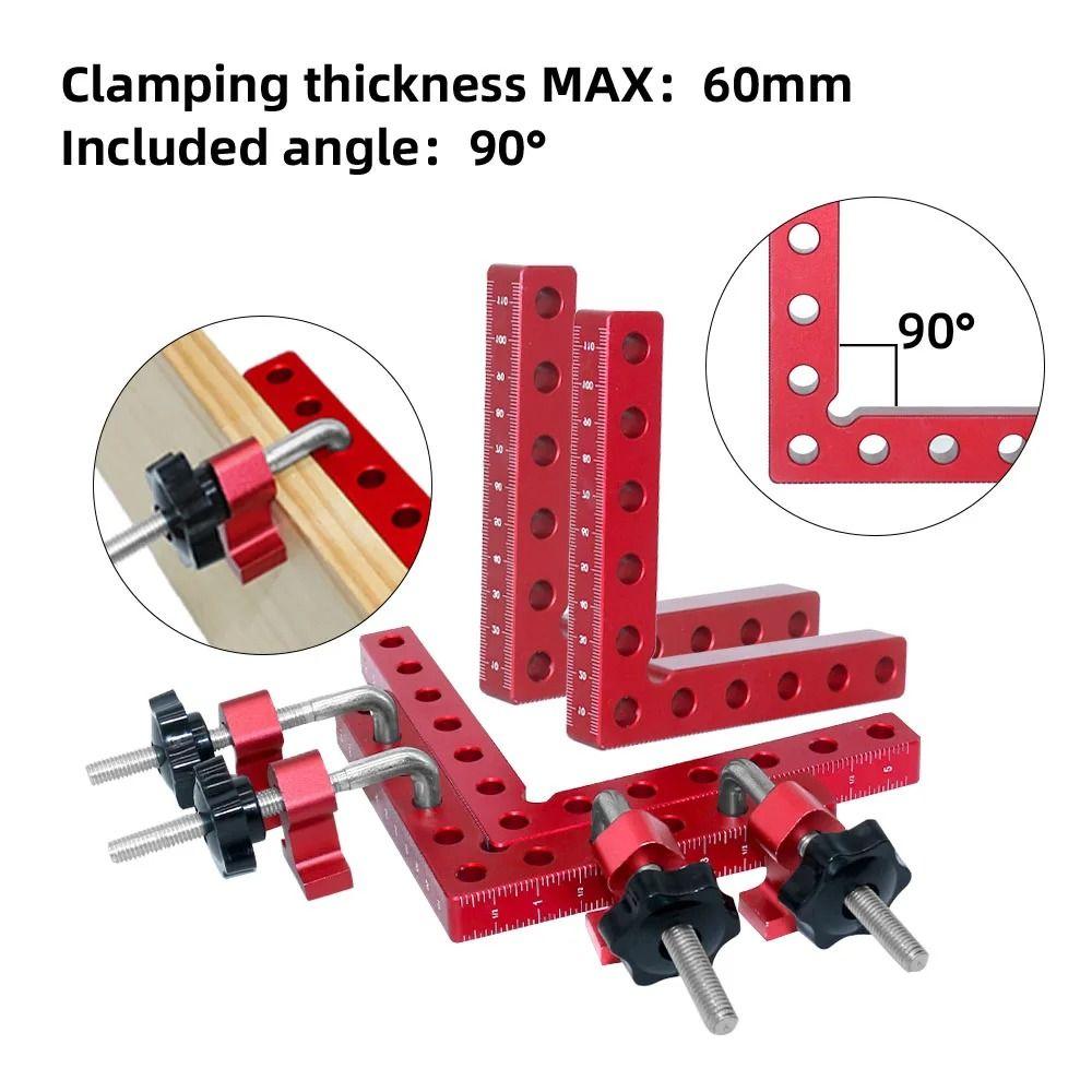 Auxiliary Right Angle Fixing Clip Aluminium Corner Clamps Right Angle Ruler Furniture Repair