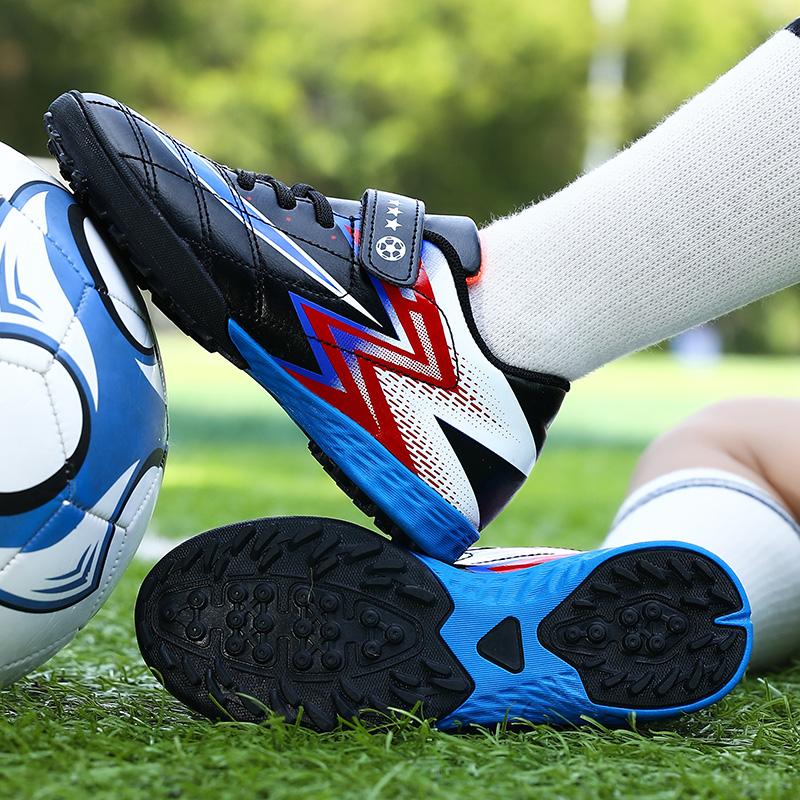 Kids Soccer Shoes Fashion Luxury Original Football Sneakers Field Training Turf Non-slip Teen Football Tournament Shoes for Boy