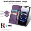N.BEKUS P3 For iPhone 16 Pro Case RFID Blocking Wallet Stand PU Leather Flip Phone Cover