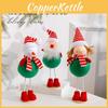 Christmas Diy Creative Reindeer Santa Claus Figurine Ornament For Holiday Party