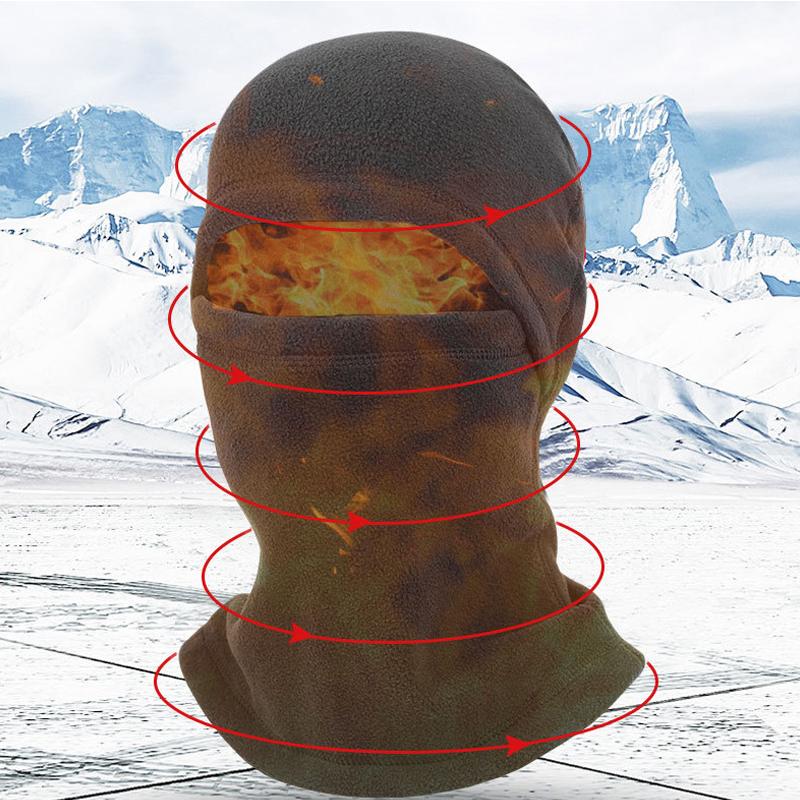 Kolarstwo Pełna maska ​​na twarz Wiatroodporny Termiczna Kominiarka zimowa Polar Sporty na świeżym powietrzu Piesze wycieczki Szalik myśliwski Podszewka kasku Ocieplacz na szyję
