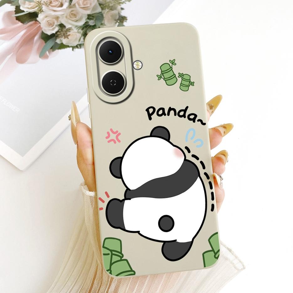 Für Tecno Spark Go 2 Hülle KM4 Niedlicher Hund Panda Cartoon Hülle Weiches TPU Mattes Handyhülle Für Tecno Pop 10 Pop10 Spark Go 2 Go2 Schale