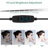 10 Inch 2400‑3000LM 12W LED Ring Light with Cell Phone Clamp Living Broadcast Selfie Fill Lamp