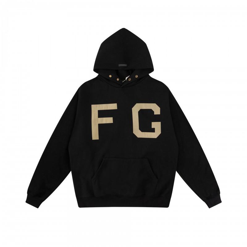 Unisex Oversized Hooded Sweatshirt With Flock Letter Print Soft Cotton Blend Warm Lined