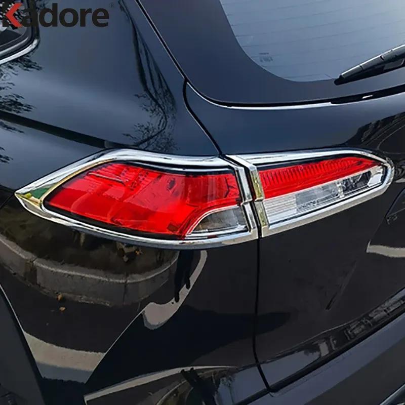 For Toyota Corolla Cross GR 2018-   2024 2025 Black Car Rear Tail Light Lamp Cover Trim Taillight Trims Accessories