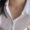 Youngglow Silver925 Dotted Line Layerd Necklace (2color)