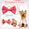Dog bow Dog Hair Accessories Dog Bow With Rubber Band  Handmade Movable Puppy Bows For Dogs and Cats Cute Pet Accessories