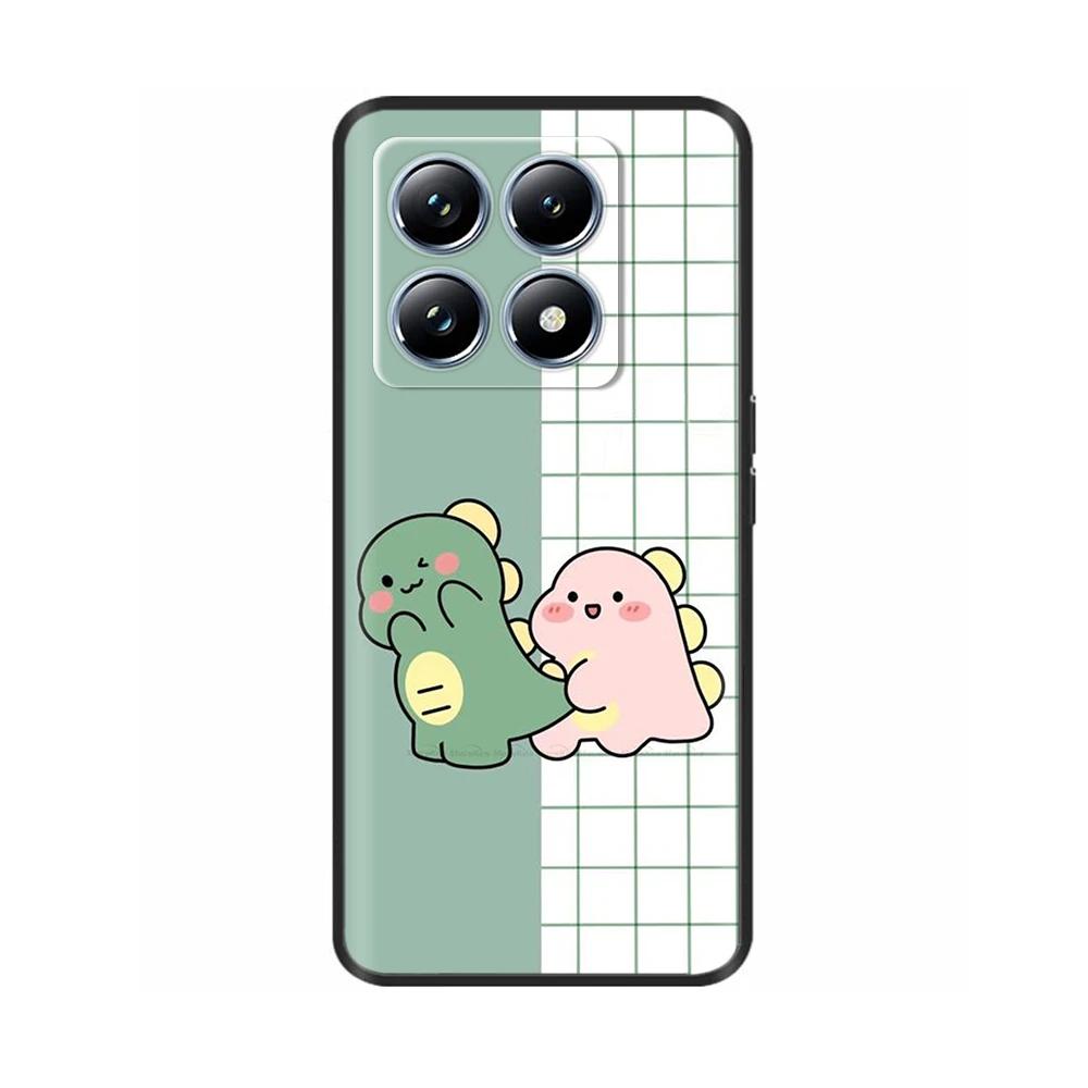 For Xiaomi Mi 14T Pro Case Soft Liquid Silicone Protection Back Cover for Xiaomi 14T Pro Mi14T 5G Cases Painted Cartoon Fundas